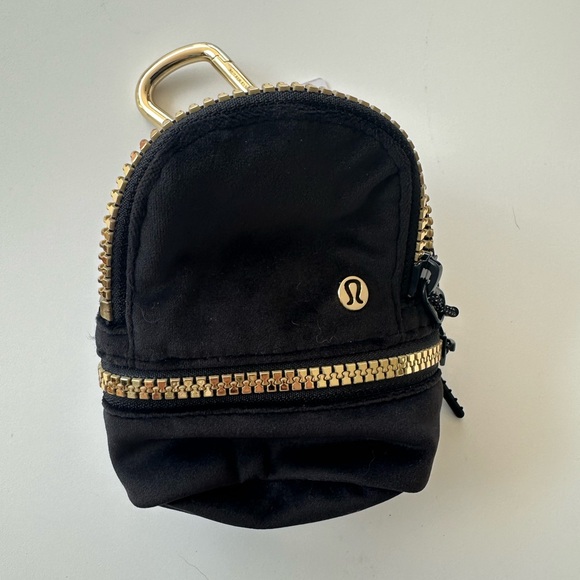 lululemon athletica Accessories - Lululemon velour City Adventurer Backpack Nano black gold NWT